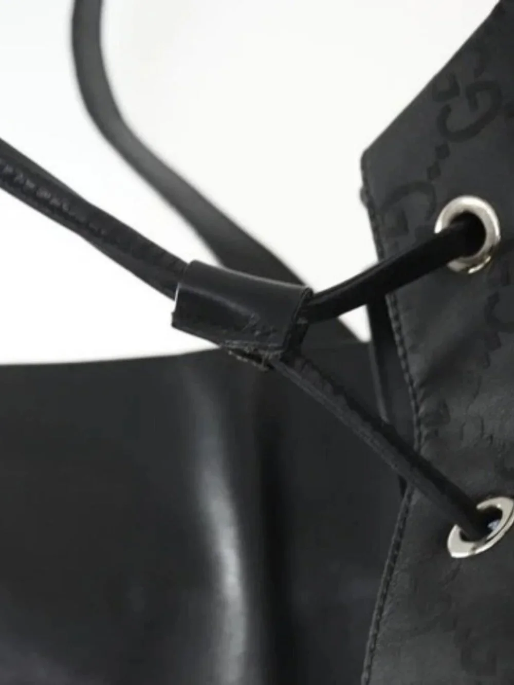 GUCCI GG Canvas Backpack Black Silver 003 0245 Auth ep12708 - Picture 14 of 16